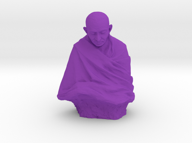 Gandhi by Claire Sheridan in Purple Processed Versatile Plastic: Medium