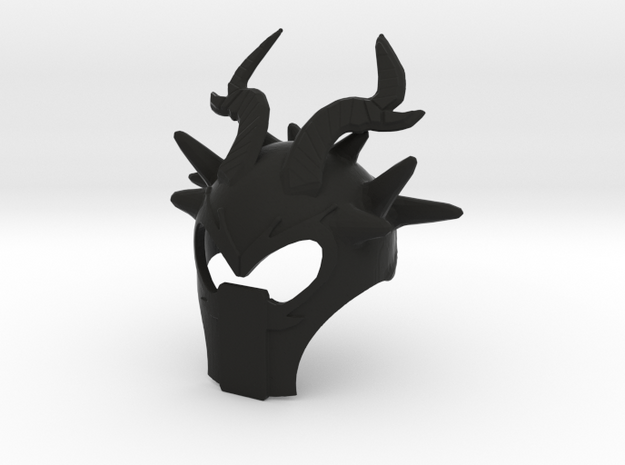 Sea Dragon's Mask in Black Natural Versatile Plastic