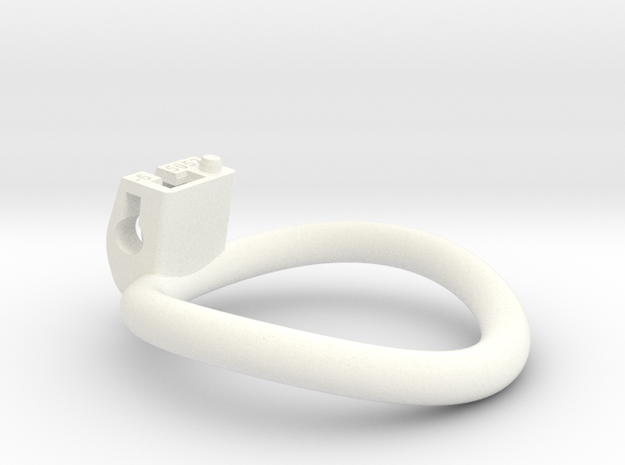 Cherry Keeper Ring - 50x52mm Tall Oval -6° (~51mm) in White Processed Versatile Plastic