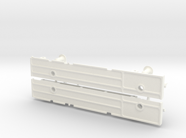 rtfl02-01 Trail Finder 2 LWB Body Mount Set in White Processed Versatile Plastic