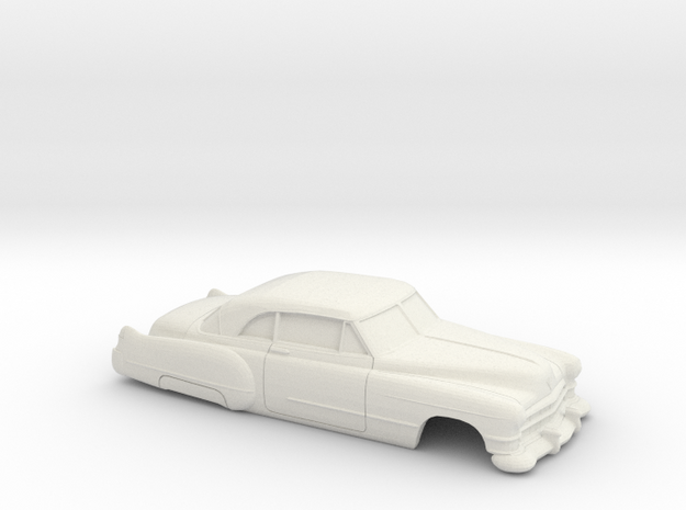 1/43 1949 cadillac 62 Hardtop Coupe Shell in White Natural Versatile Plastic