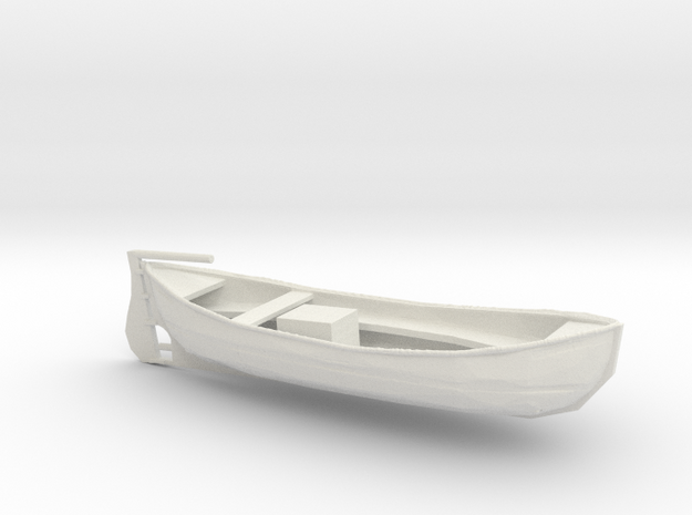 1/96 Scale 26 ft Motor Whaleboat USN in White Natural Versatile Plastic