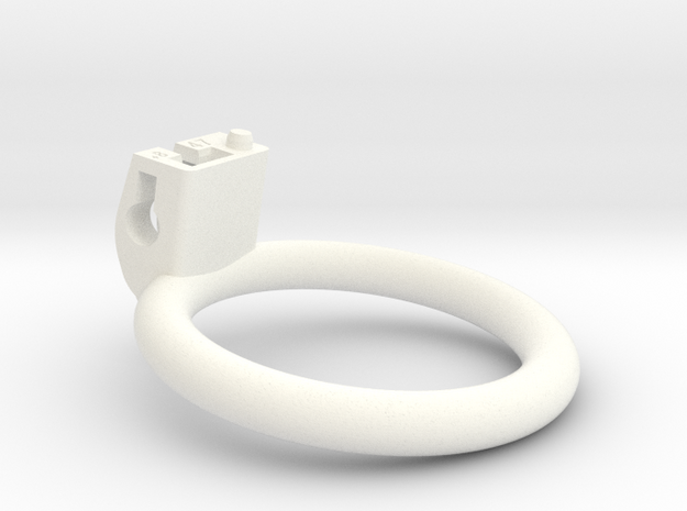 Cherry Keeper Ring - 47mm Flat +8° in White Processed Versatile Plastic
