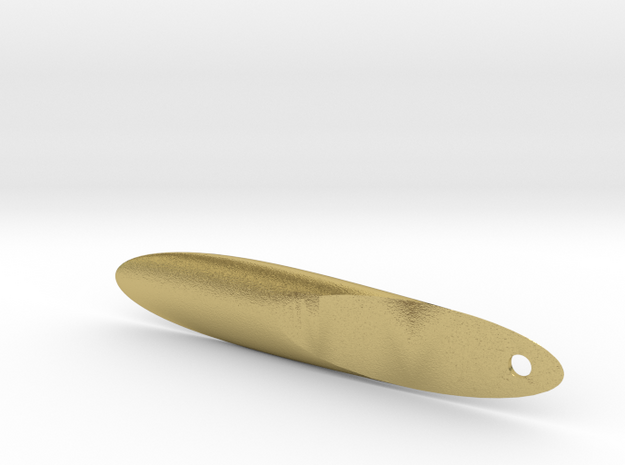 Fishing Lure v1 in Natural Brass