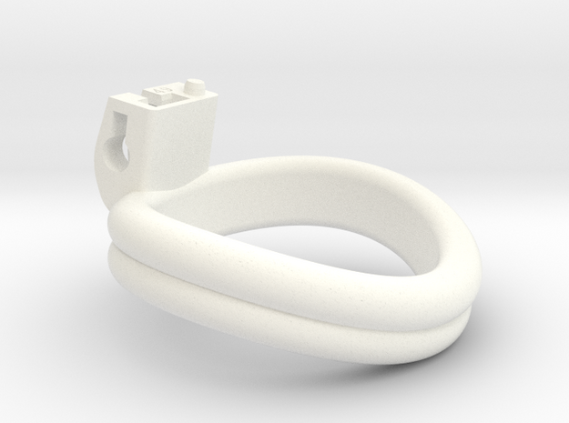 Cherry Keeper Ring - 49mm Double in White Processed Versatile Plastic