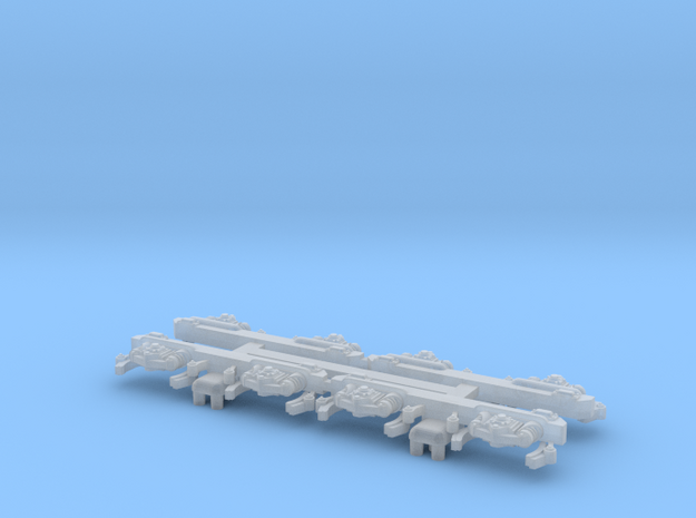 TU4 and TU5 Tomytec bogie coulisses in Smooth Fine Detail Plastic