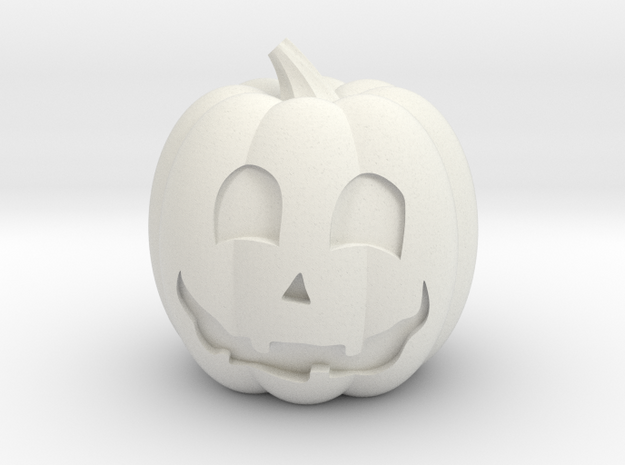 Halloween Pumpkin in White Natural Versatile Plastic