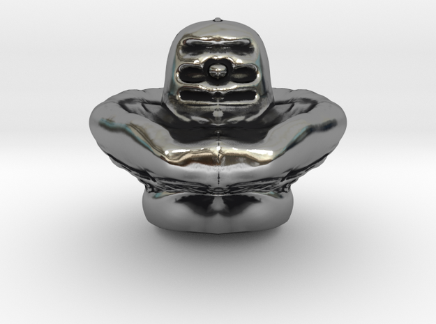 Shiva Lingam Medium Size in Antique Silver