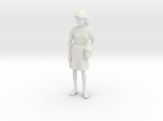 1/18 Girl in Skirt in White Natural Versatile Plastic