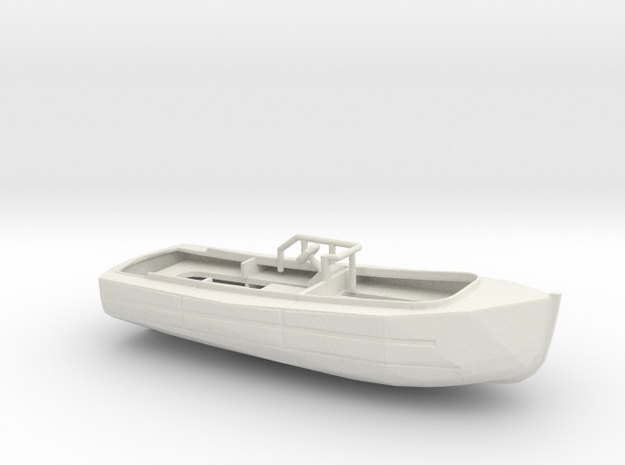 1/96 Scale 33 ft Utility Boat in White Natural Versatile Plastic