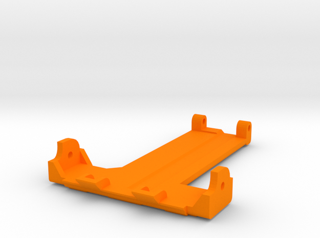 Terra Scorcher Short Rear Skid Plate in Orange Processed Versatile Plastic