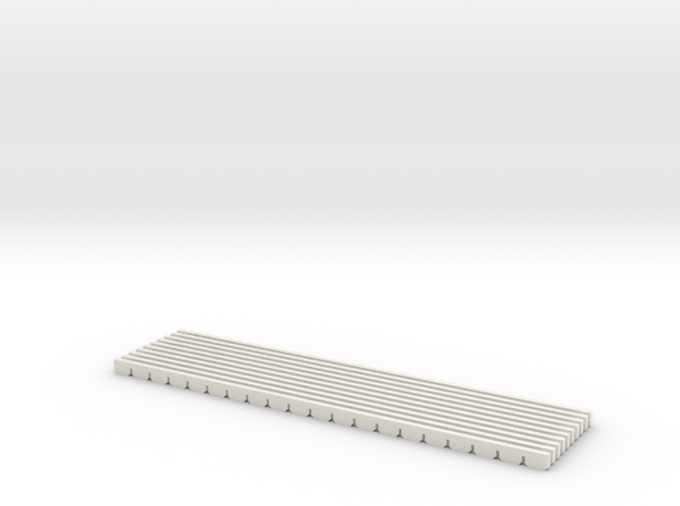 planche de rive SNCV HO 79.5 mm 10 pieces in White Natural Versatile Plastic: 1:87 - HO