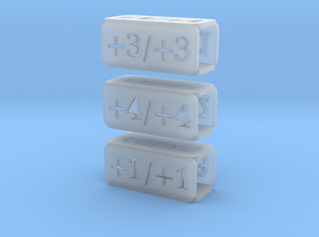 Counters for Magic MTG x3 in Smooth Fine Detail Plastic