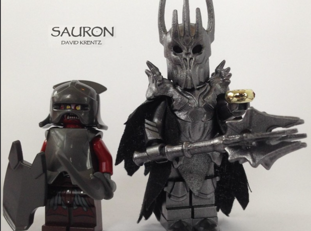 Sauron Lego-Compatable Final in Clear Ultra Fine Detail Plastic