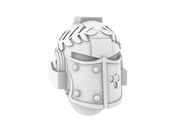 Space Knight V7 Champion Style Helmet in Tan Fine Detail Plastic