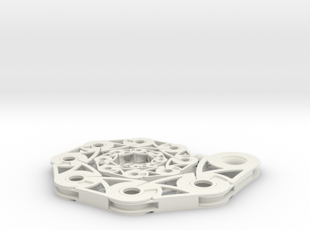 Roll-up Spiral 19-Segment in White Natural Versatile Plastic