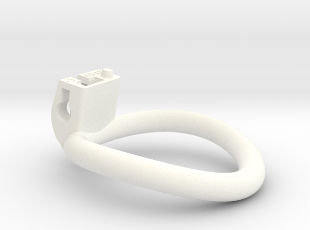 Cherry Keeper Ring - 40x48mm Tall Oval -3° ~44.1mm in White Processed Versatile Plastic