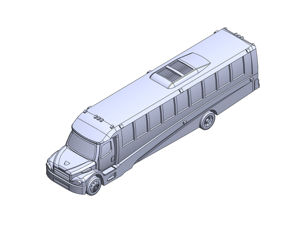 FreL GM40 bus in Tan Fine Detail Plastic: 1:400