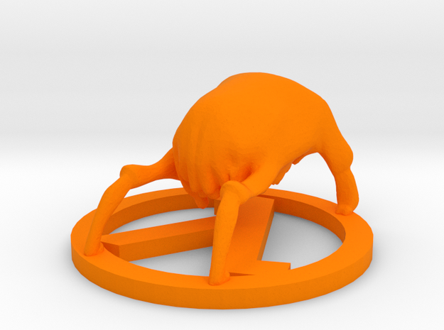 Half-Life Headcrab Figurine in Orange Processed Versatile Plastic