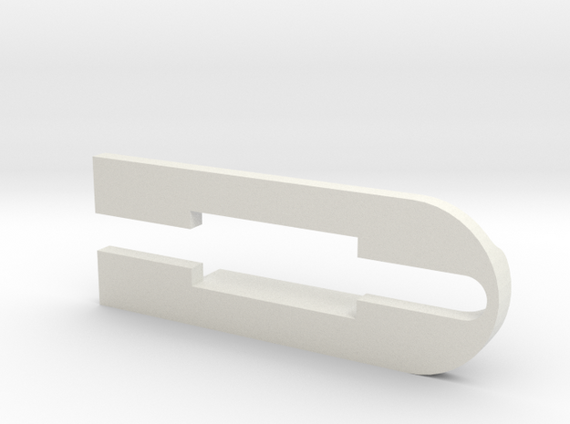 Tesla model 3 USB extension adapter clip in White Natural Versatile Plastic