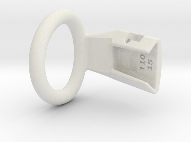 Q4e single ring XL 35.0mm in White Premium Versatile Plastic