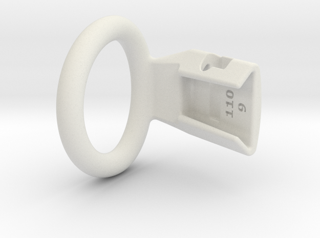 Q4e single ring M 35.0mm in White Premium Versatile Plastic