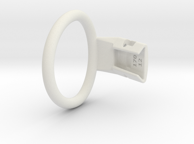 Q4e single ring L 54.1mm in White Premium Versatile Plastic