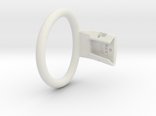 Q4e single ring M 55.7mm in White Premium Versatile Plastic