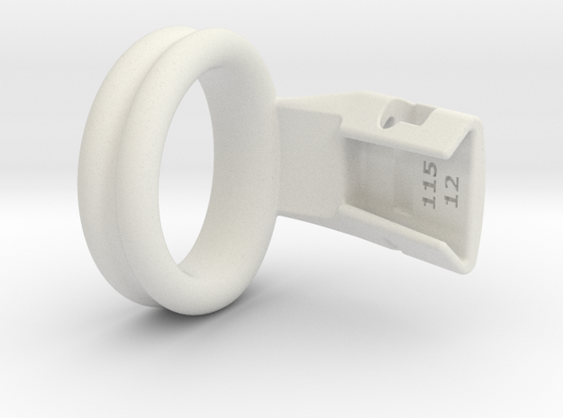 Q4e double ring L 36.6mm in White Premium Versatile Plastic