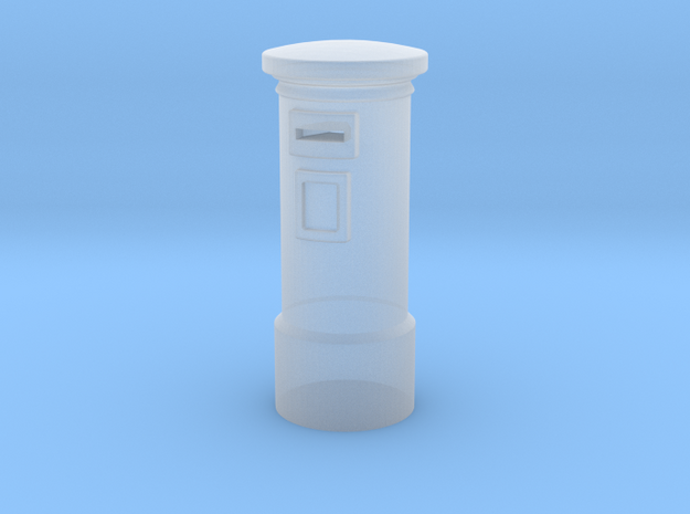 N/OO Scale English Post Box in Smooth Fine Detail Plastic: 1:160 - N