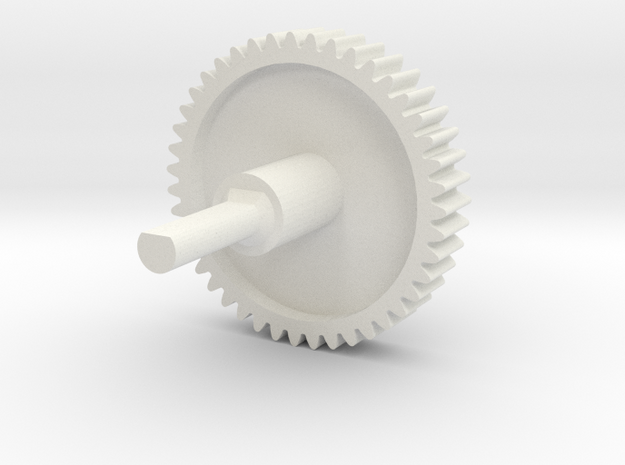Nespresso capsule dispenser replacement gear in White Natural Versatile Plastic