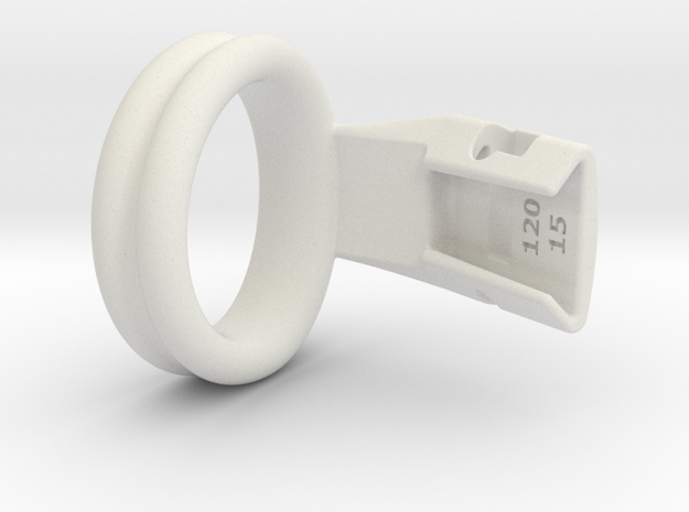 Q4e double ring XL 38.2mm in White Premium Versatile Plastic
