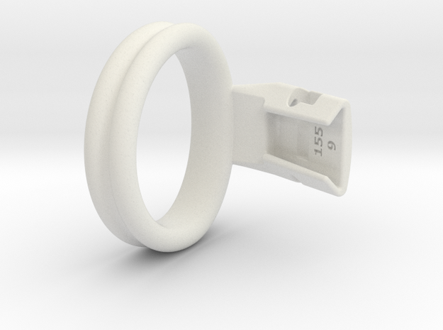 Q4e double ring M 49.3mm in White Premium Versatile Plastic