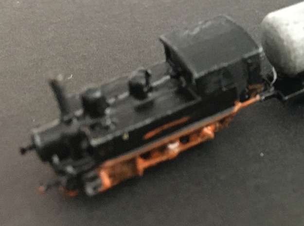 1/350th scale MAV 377 class steam locomotive in Smooth Fine Detail Plastic