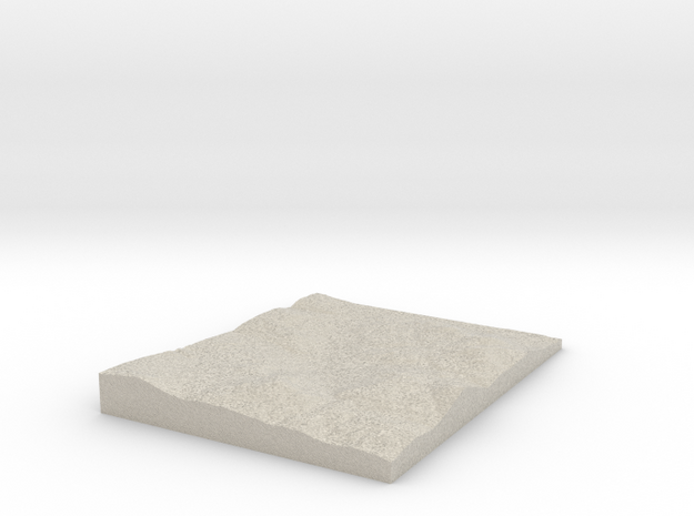 Model of Canaan Hill in Natural Sandstone