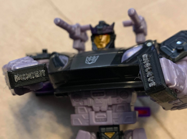 Transformers Barricade Knuckles Punish and Enslave in Smooth Fine Detail Plastic