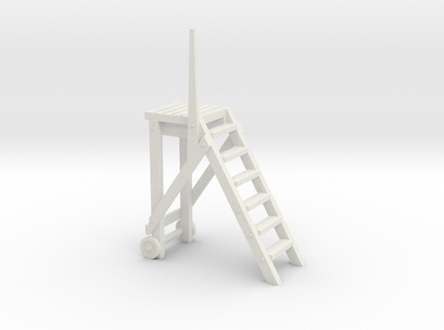 Step-Ladder in White Natural Versatile Plastic