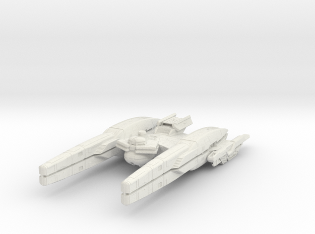 Klingon Sardor Class Cruiser in White Natural Versatile Plastic