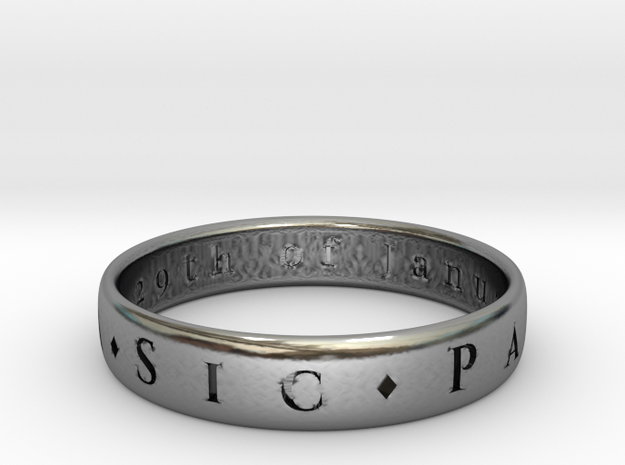 Sir Francis Drakes Ring in Antique Silver