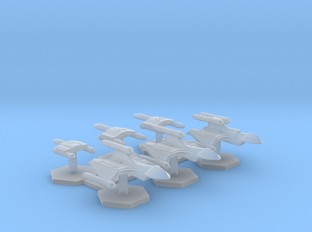 7000 Scale Romulan Fleet Hawk Refit Builder Coll.  in Tan Fine Detail Plastic