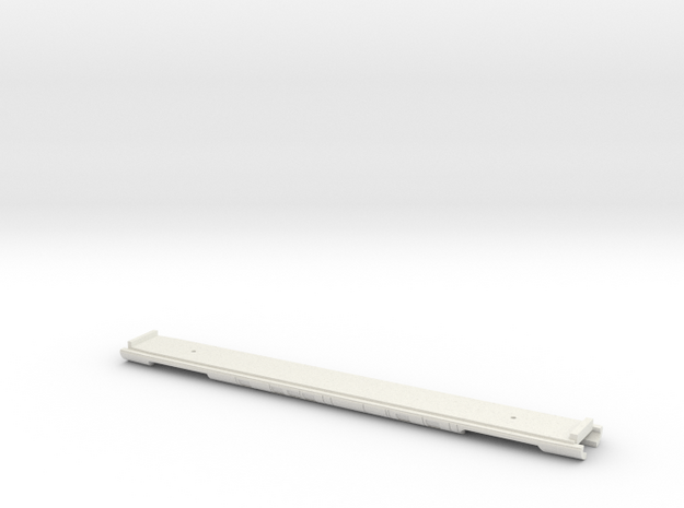 Siemens Velaro Centre Carriage Chassis ICE 407/E32 in White Natural Versatile Plastic: 1:160 - N