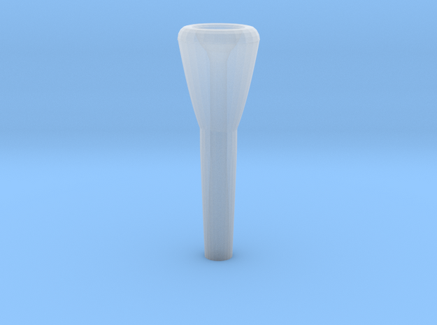Trumpet mouthpiece in Tan Fine Detail Plastic