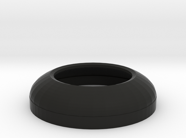 Low Profile Dome in Black Natural Versatile Plastic