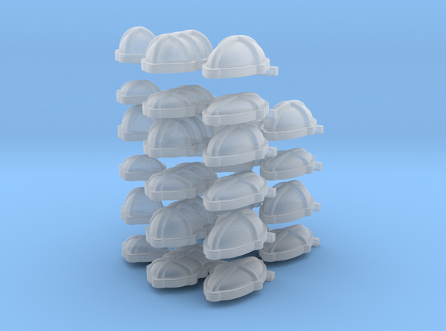 Set of Caged Lights for Sci-Fi Terrain and Models in Smoothest Fine Detail Plastic: Extra Small