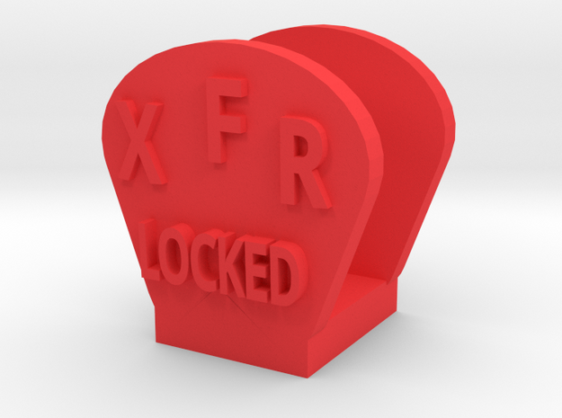 CRC1009 Diff Lock Switch Protector TRX-4 TQi Radio in Red Processed Versatile Plastic