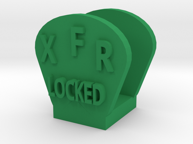 CRC1012 Diff Lock Switch Protector TRX-4 TQi Radio in Green Processed Versatile Plastic