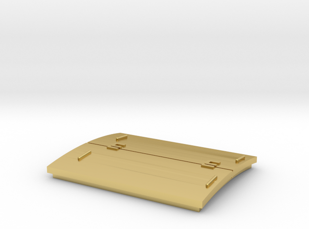 Southern Pacific Roof Hatch HIGH in Polished Brass