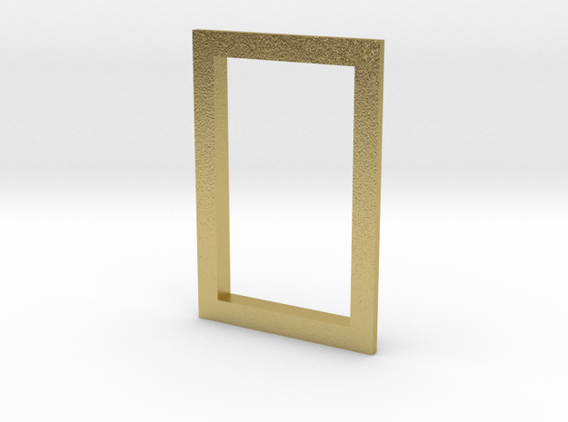 03 Window Frame in Natural Brass