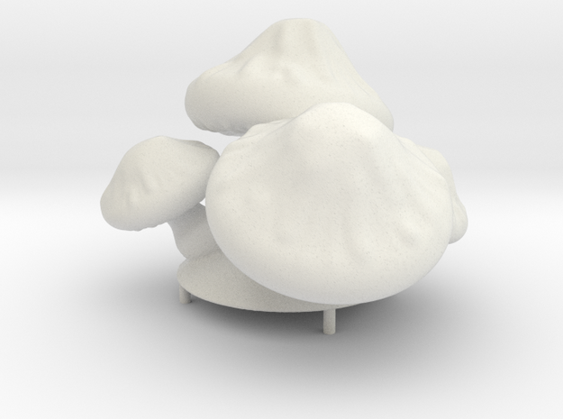 Mushroom Lamp in White Natural Versatile Plastic