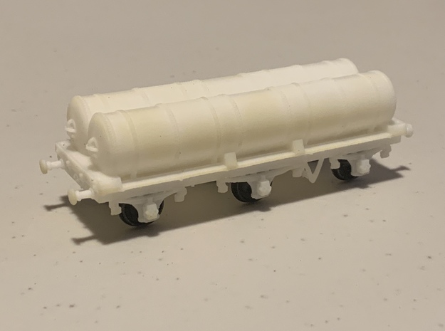 LBSCR 6W Gas Tank Wagon Ver. 2 in White Natural Versatile Plastic